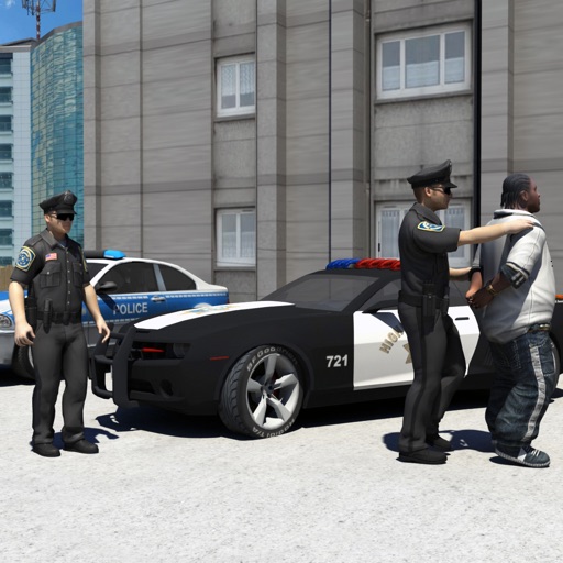 The Police Car Driver City parking 3d Simulator iOS App