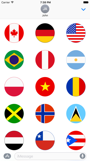 World Flag Stickers for iMessage(圖3)-速報App