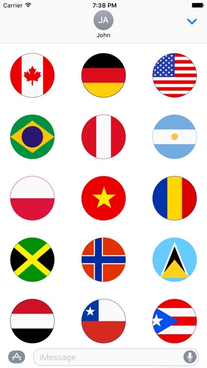 World Flag Stickers for iMessage
