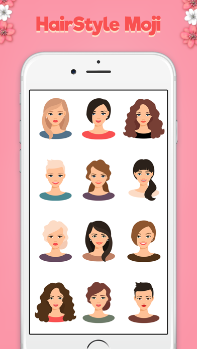 Hairstyle Stickers & Emoji screenshot 2
