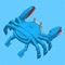 Build this blue crab from LEGO 10252 Creator set, using our building instructions