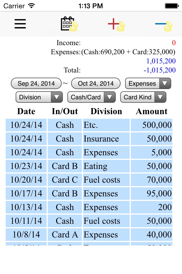Oh My Money ( Account book ) screenshot 3
