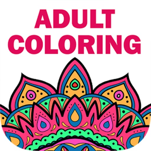 Adult Coloring Book : Animal,Floral,Mandala,Garden Icon