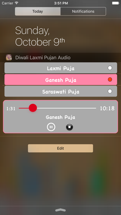 How to cancel & delete Puja vidhi in Hindi(Laxmi pujan ) from iphone & ipad 1