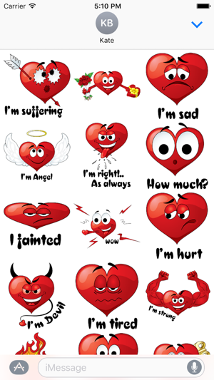 Emotion Heart Sticker - Emoji(圖2)-速報App