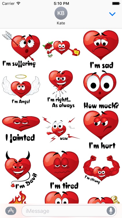 Emotion Heart Sticker - Emoji screenshot-1