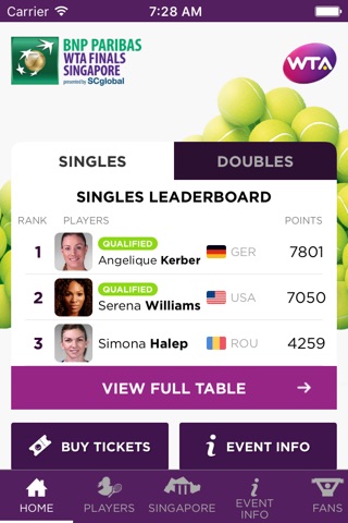 WTA Finals screenshot 2