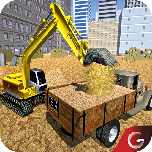 Heavy Excavator Crane Simulator: City Construction icon