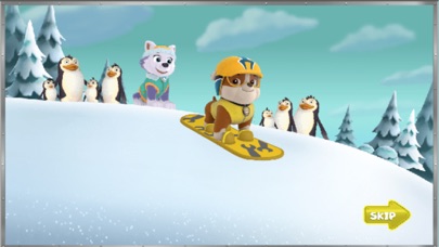 小狗狗滑雪企鹅救援