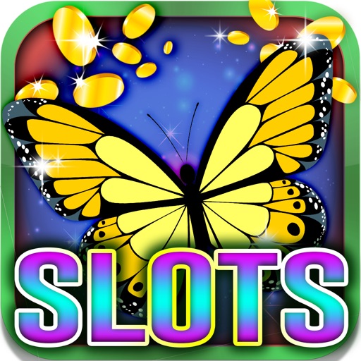 Colorful Slot Machine: Earn great butterfly bonus iOS App