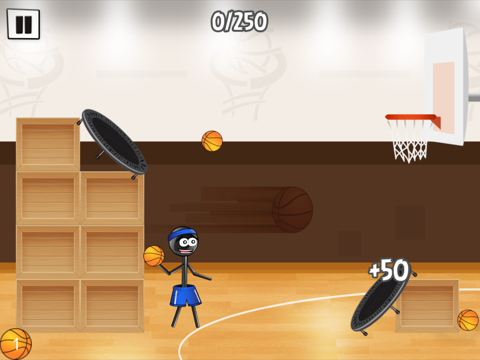 Stickman Trick Shot Basketball screenshot 4