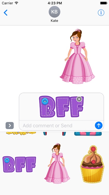 Just Girly Things - Sticker Pack for iMessage screenshot-3