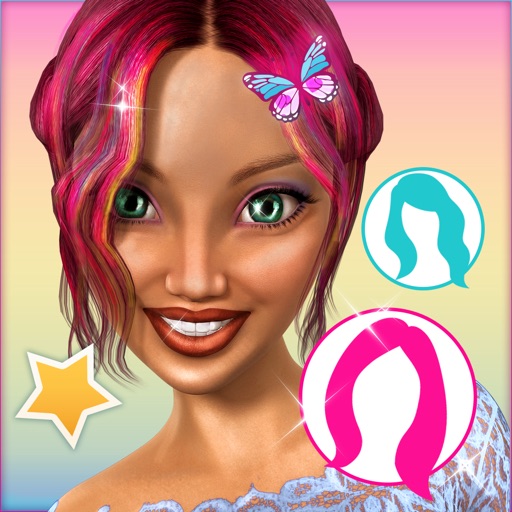 Cute Hairstyles for Girls: Virtual Hair Salon Makeover Game & Photo Montage App