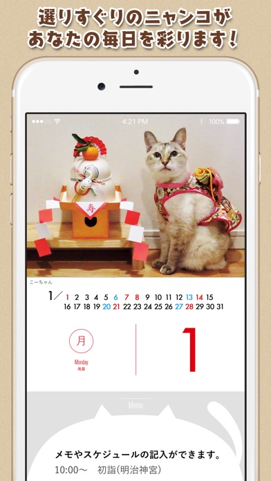 日めくりニャンコ！®2018カレンダー screenshot1