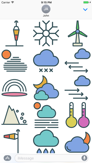 Weather Stickers - Cool Down or Heat Up Messages(圖5)-速報App