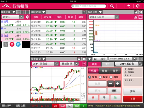 玉山證券『A+行動下單贏家版HD』 screenshot 2