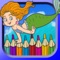 Sea Animals Little Mermaid Coloring Book is an addictive coloring entertainment for all ages