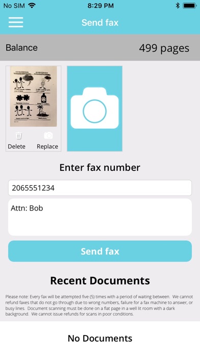 Unwait Fax screenshot 2