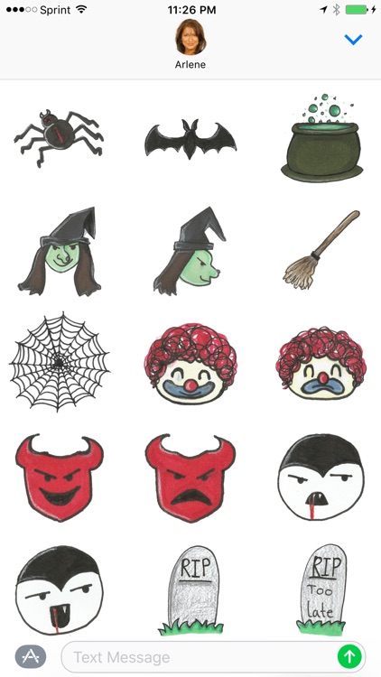 BOO! - Halloween scary & fun sticker pack