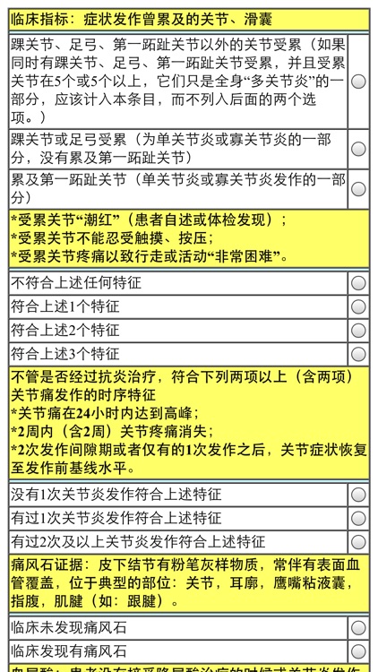 痛风诊断