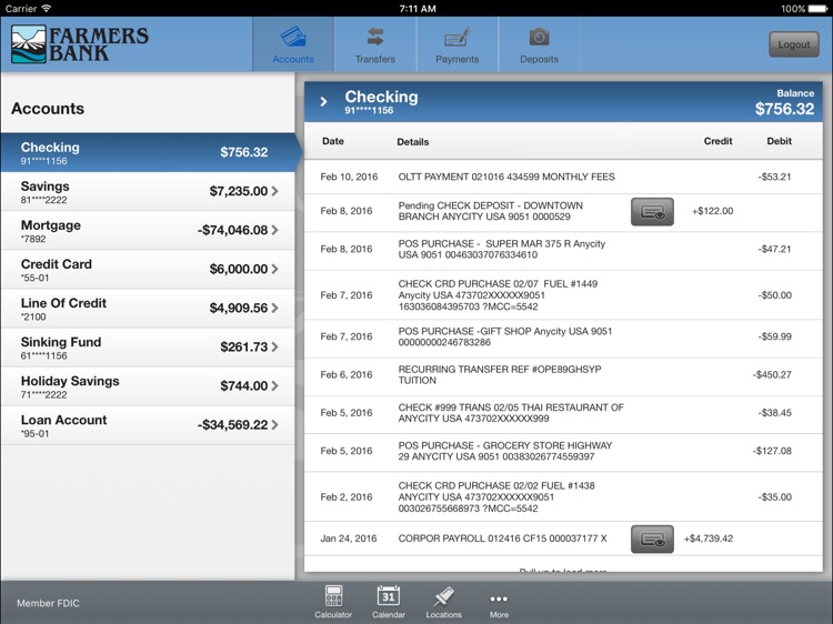 Farmers Bank Idaho for iPad