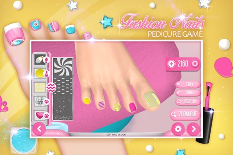 Fashion Nails: Pedicure Game Toe Nail Art Designs screenshot 3