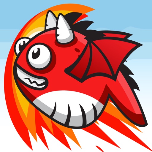 Dragon NomNom - Incredible Flappy Larry Bird iOS App
