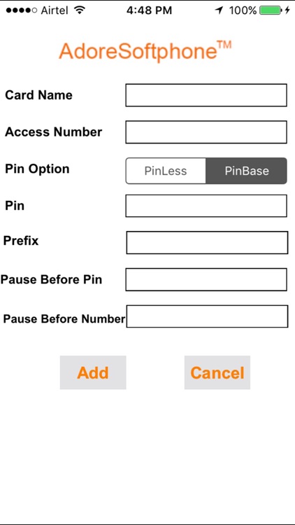 Adore Calling Card Dialer