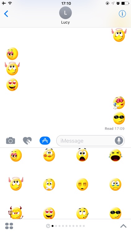 Yellow Smiley Emoji Stickers Gifs for iMessage
