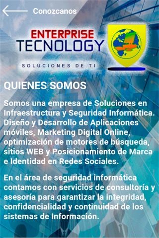 Enterprise Tecnology App screenshot 3