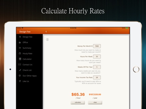 Design Fee screenshot 2