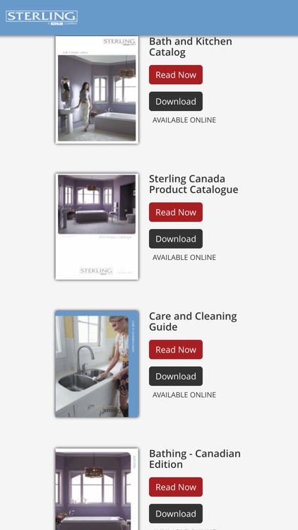 Kohler Canada Sterling Catalogues