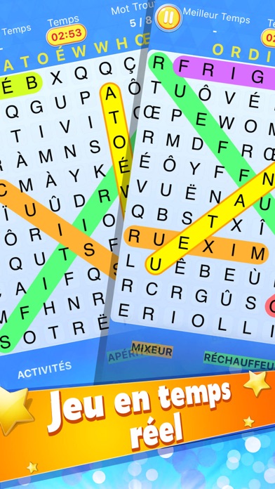 Recherche De Mot - Mots mêlés,Jeu de lettres screenshot 2