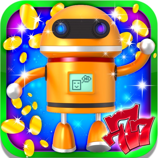 Lucky Alien Robots Slots: Free daily gold coins and lottery prizes icon