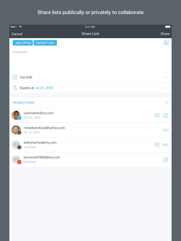 Centrallo – Organize and Share Lists screenshot 4