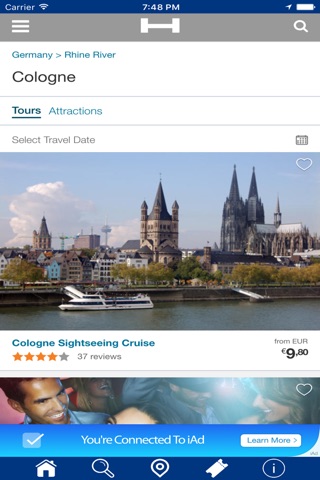 Cologne Hotels + Compare and Booking Hotel for Tonight with map and travel tour screenshot 2