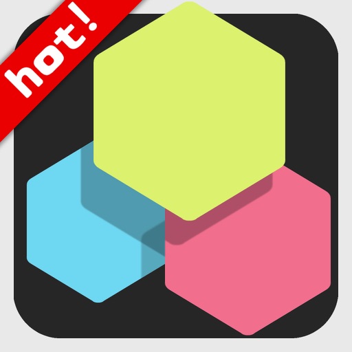 Color Hexagon 6 Merged! Icon
