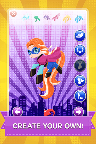 Super Pony Hero Girl – My Little Princess Pony Dress up Games for Free screenshot 4