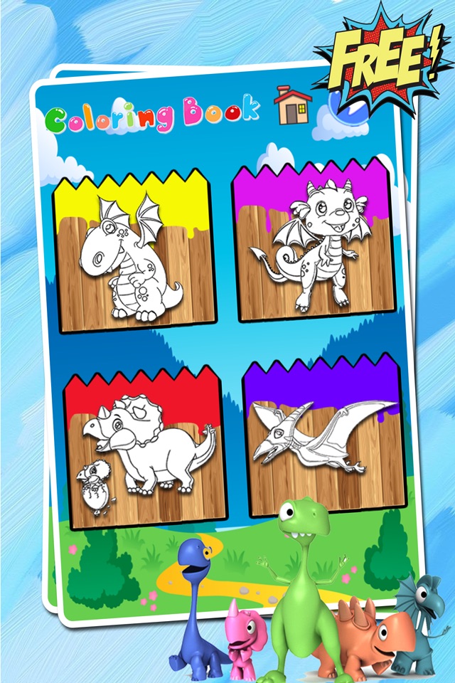 Dino Coloring Book - Dinosaurs Game For Free screenshot 2