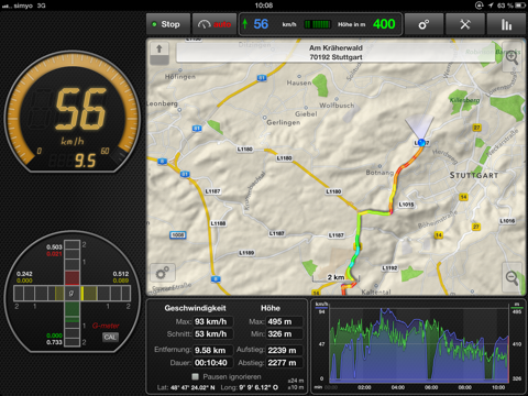 Скриншот из GPSSpeed HD: The GPS tool
