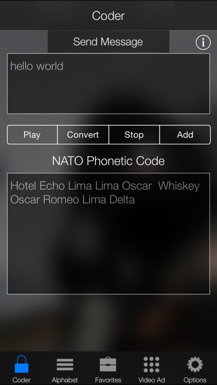 NATO Phonetic Alphabet Code