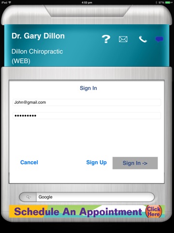 Dillon Chiropractic VIP App HD screenshot 2