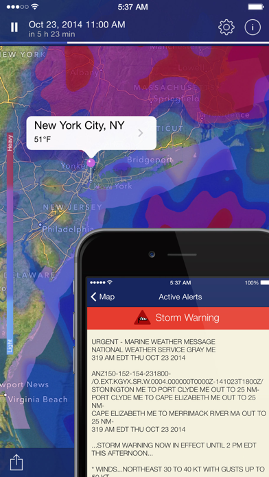 NOAA Radar Pro – Storm Alerts, Hurricane Tracker, Weather Radar and Forecast screenshot 5