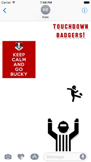 Badgers Football Stickers(圖3)-速報App