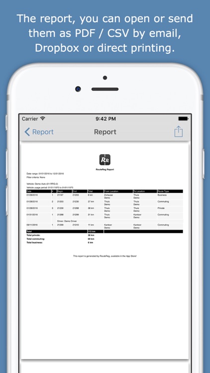 RouteRegistration, mileage registration screenshot-4