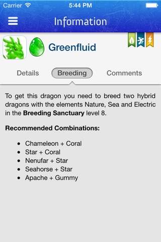 Breeding Guide for Dragon City screenshot 3
