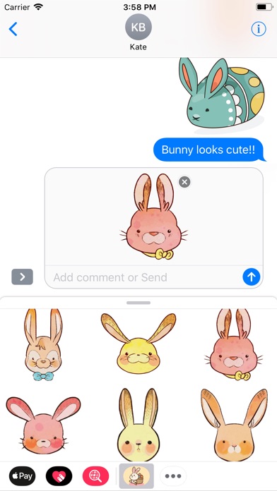 Bunny Happy Easter Stickers screenshot 4