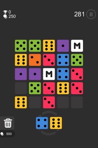 Dice Matrix 100/100 - a Blocks Grid Fit Puzzle Cool World! screenshot 2