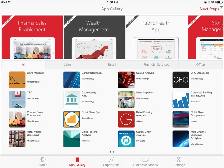 MicroStrategy Mobile for iPad