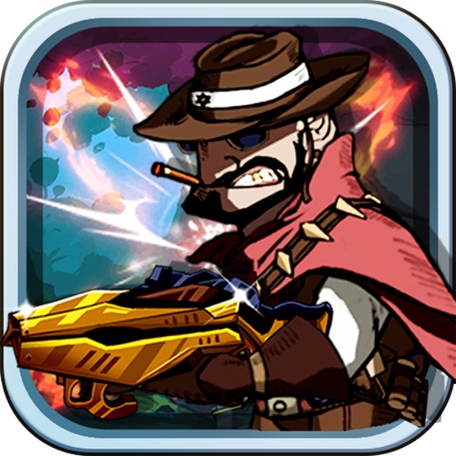 Running Battle-Like a man shooting Parkour iOS App
